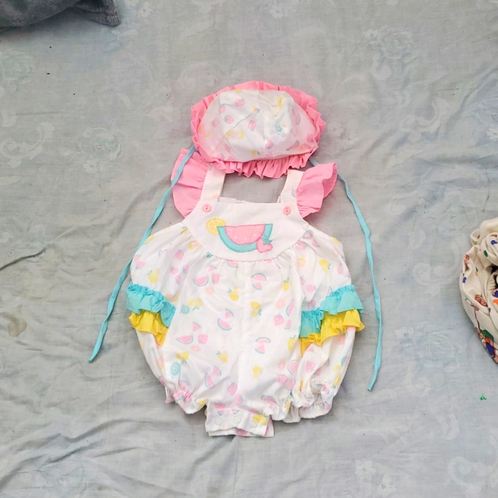 Baby 24 month overalls With Hat - Picture 1 of 12